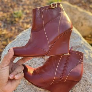 Sarah chofakian wedge bootys